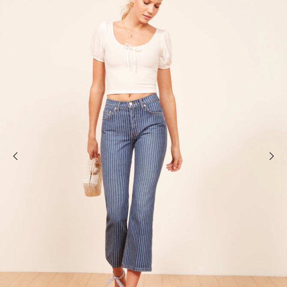 Reformation Mid Crop Flare